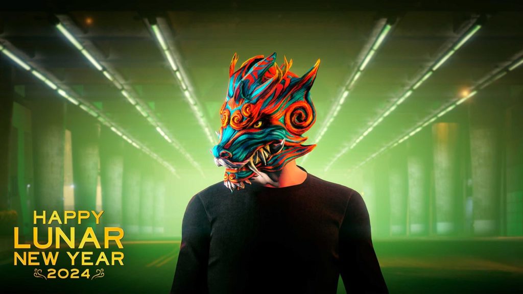 Le masque de dragon contraste à débloquer cette semaine en se connectant à GTA Online
