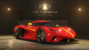 L'Överflöd Entity MT vue de devant, elle est de couleur rouge