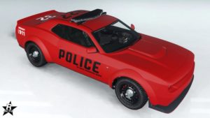 Le motif "LSPD (Aéroport)" présent sur la Bravado Gauntlet Interceptor