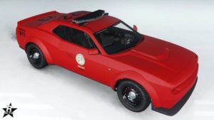 La Bravado Gauntlet Interceptor avec le motif de véhicule "LSPD (Variante)" dans GTA Online