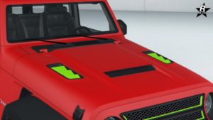 L'élément de personnalisation "Capot ventilé" sur le Canis Terminus