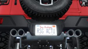 L'élément de personnalisation "Échappements x4 chromés" sur le Canis Terminus