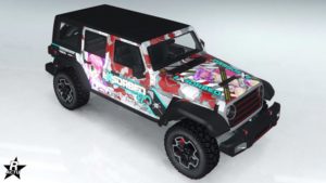 Le motif "Camouflage PRB (Princess Robot Bubblegum) v2" sur le Canis Terminus