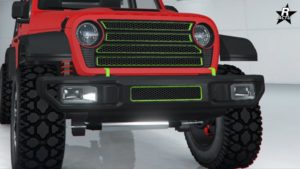 L'élément de personnalisation "Pare-chocs avant de série" sur le Canis Terminus