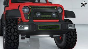 L'élément de personnalisation "Pare-chocs court, projecteurs" sur le Canis Terminus