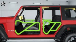 L'élément de personnalisation "Petites portières en tube" sur le Canis Terminus