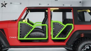 L'élément de personnalisation "Portières en tube perforées" sur le Canis Terminus