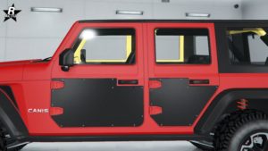 L'élément de personnalisation "Protections de portières" sur le Canis Terminus