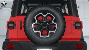 L'élément de personnalisation "Roue de secours" sur le Canis Terminus