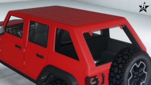 L'élément de personnalisation "Toit incliné peint" sur le Canis Terminus