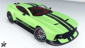 Le skin de véhicule "Bandes Dewbauchee" pour la Dewbauchee Champion dans GTA Online