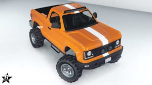 Le motif "Bande centrale" présent sur la carrosserie de la voiture Vapid Riata