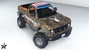 Le motif "Chasseur Shrewsbury" présent sur le Vapid Riata