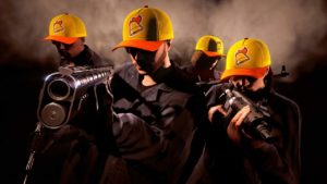 La casquette jaune Cluckin’ Bell