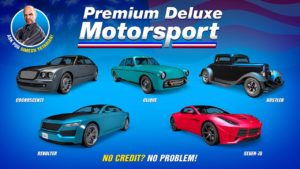 La sélection de voitures disponibles cette semaine dans la concession auto Premium Deluxe Motorsport de Simeon, il s'agit des voitures suivantes : Dewbauchee Seven-70, Enus Cognoscenti, Ubermacht Revolter, Vapid Clique et le Vapid Hustler