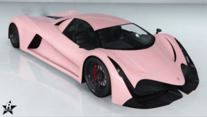 La Principe Deveste Eight ne disposant d'aucun motif sur sa carrosserie