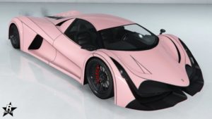 Le motif "Lignes grises" sur la voiture Principe Deveste Eight