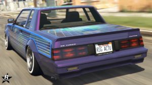 Vue arrière de la voiture Willard Faction Custom