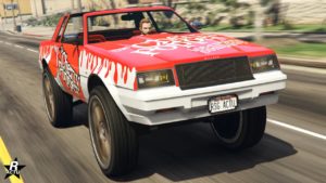 Vue avant de la lowriders Willard Faction Custom Donk