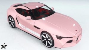 Le motif de véhicule "Décorations des années 90 blanches" sur la Dinka Jester RR