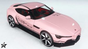 Le skin de voiture se nommant "JDM" sur la sportive Jester RR