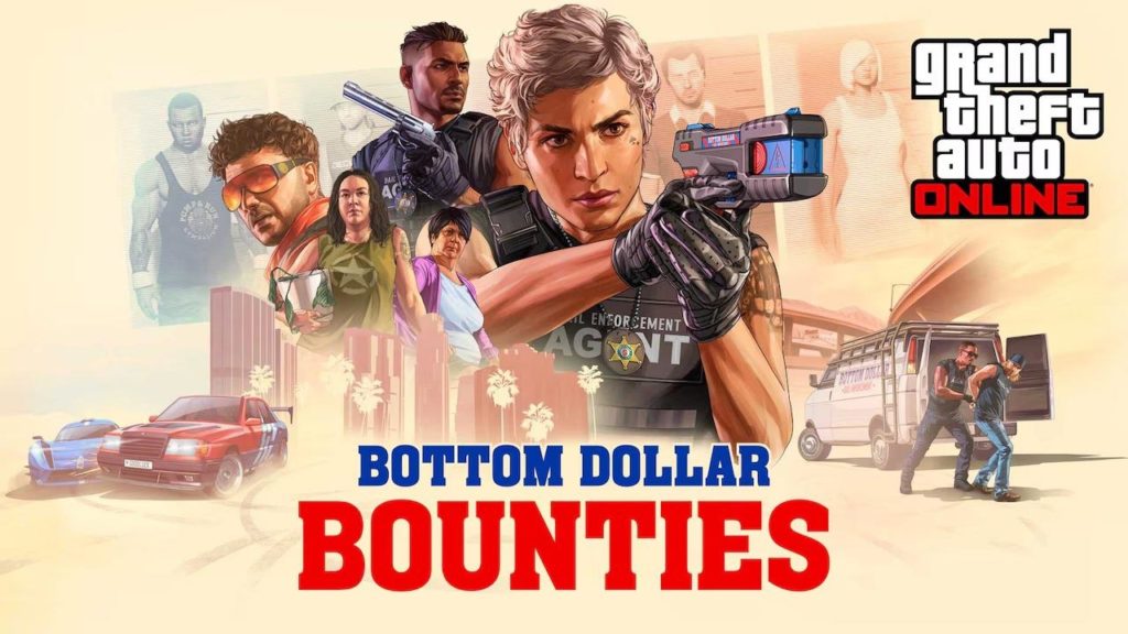 Artwork de la mise à jour de GTA Online "Primes de Bottom Dollar".