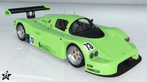 Le motif de véhicule se nommant "Numéros de course" sur la voiture Benefactor LM87