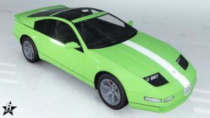 Le skin de voiture "Bande blanche"