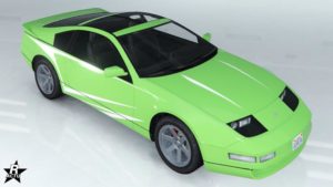 L'Annis Euros X32 avec le motif de carrosserie "Bandes à pointes blanches"