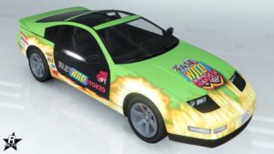 Le skin de carrosserie "Course de dragster"