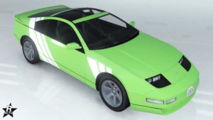 Le motif "Triples bandes blanches" sur la carrosserie de l'Annis Euros X32