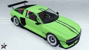 Le skin de voiture "Double bande noire"