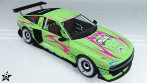 Le motif de carrosserie de voiture "Tribal" présent sur celle de l'Envisage