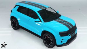 Le skin de voiture "Bandes, bords rouges alternatif"