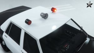Avertisseurs lumineux custom 3 sur le toit de l'Impaler LX Cruiser
