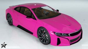 La sportive allemande Ubermacht Niobe ne disposant d'aucun motif sur sa carrosserie.