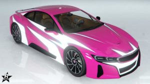 Motif "Radiance" sur la carrosserie de la Niobe.