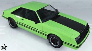 Le skin de véhicule "Bandes classiques" sur la Dominator FX