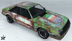 Le skin de véhicule "Graffiti rouillé"