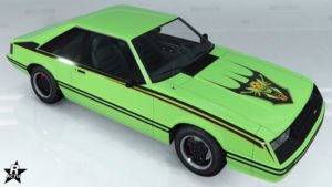 Le groupe de décalcomanie "Mangeur de serpent" sur la carrosserie du véhicule