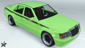 La Benefactor Vorschlaghammer avec le motif de carrosserie "Bandes noires Benefactor" dans GTA Online