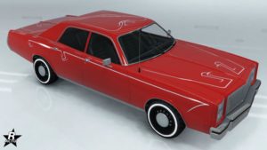 Le skin "Bandes fines" sur la voiture