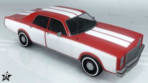 La Greenwood avec le skin "Bandes pleines classiques" équipé sur sa carrosserie.