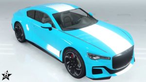 La sportive Paragon S disposant du motif "Géométrie blanche" sur sa carrosserie
