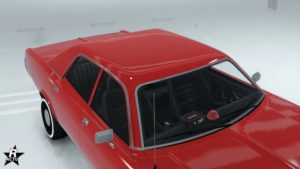 Le véhicule Bravado Greenwood Cruiser avec un gyrophare rouge posé sur le tableau de bord