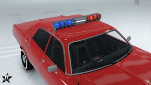 Gyrophare bleu et rouge typique des voitures de police des année 2000