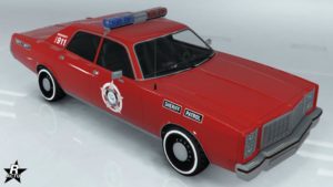 La Greenwood Cruiser dans GTA Online avec le motif "Shérif du comté de LS (discret)" sur sa carrosserie.