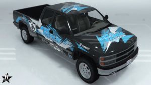 Groupe de vinyle "Auto Exotic" sur la carrosserie du tout-terrain Declasse Yosemite 1500