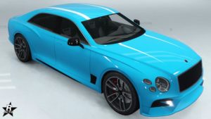 Le groupe de décalcomanie "Bandes blanches" présent sur la voiture Enus Deity dans le jeu vidéo GTA Online.