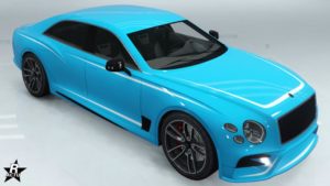 La voiture Enus Deity avec le groupe de décalco "Bandes fines blanches"